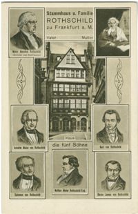 Stammhaus u. Familie Rothschild zu Frankfurt a. M.