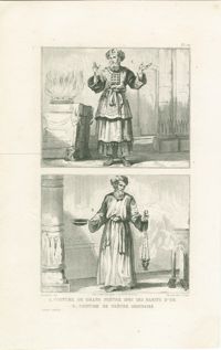 Costume de Grand Prêtre avec ses habits d'or / Costume de prêtre ordinaire