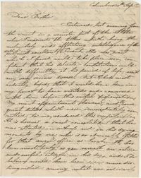 Letter to Thomas S. Grimke from Judge Frederick Grimke on the death of their father, 1819