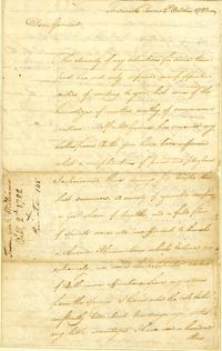 Letter from Otho Holland Williams to Nathanael Greene