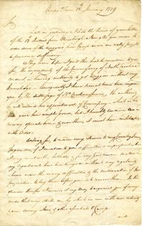 Letter from Stephen Drayton to Benjamin Lincoln