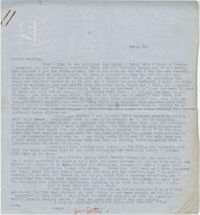 Letter from Gertrude Sanford Legendre, March 1, 1943