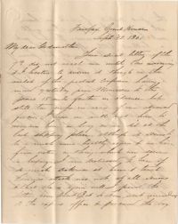 096. Samuel Wragg Ferguson to F.R. Barker (Godmother) -- September 13, 1861