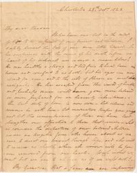 042. Nathaniel Heyward to Mary Barnwell -- October 28, 1823