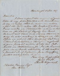 108. James B. Heyward to Charles Baring -- December 18, 1847