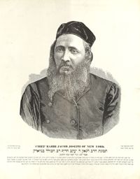 Chief Rabbi Jacob Joseph of New York / תמונת הרב הגאון ר' יעקב יוזפא חריף רב הכולל בנויארק
