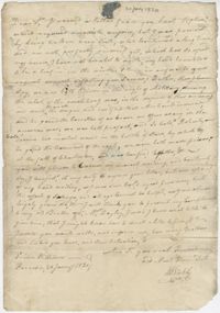 Letter to Thomas Grimke from a Mr. [Hickly?], January 20, 1820