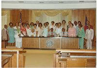 Avery Class of 1932 in County Council Office with Chairman