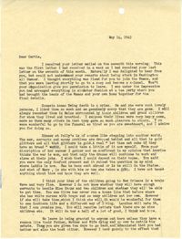 Letter from Sidney Jennings Legendre, May 14, 1943