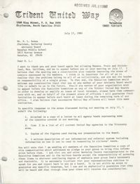 Letter from Vernon B. Strickland to H. L. Dukes, July 17, 1980