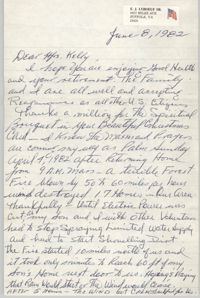 Letter from Ed LeBoeuf to Anna D. Kelly, June 8, 1982