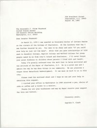Letter from Septima P. Clark to Strom Thurmond, August 28, 1985
