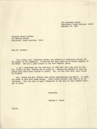 Letter from Septima P. Clark to Arnold Derfner, February 14, 1980