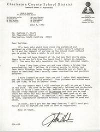Letter from John Graham Altman, July 6, 1982