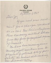 Letter from Septima P. Clark to Josephine Rider, September 1, 1967