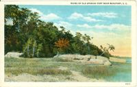 Ruins of Old Fort Near Beaufort, S.C.