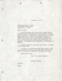 Letter from William Saunders to Mendel J. Davis, September 5, 1978