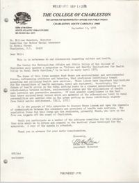 Letter from Melba S. Varner to William Saunders, September 11, 1978