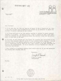Letter from Virgil L. Conrad, September 5, 1978
