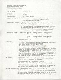 Region V Plenary Session Minutes, July 15, 1992