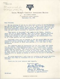Letter from Emily Fielding and Emma Fleming, September 26, 1962