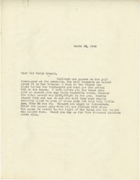 Letter from Sidney Jennings Legendre, March 18, 1946