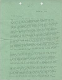 Letter from Sidney Jennings Legendre, March 27, 1945
