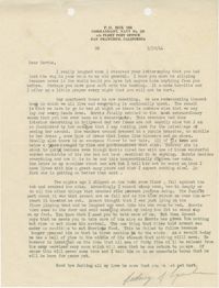 Letter from Sidney Jennings Legendre, March 30, 1944