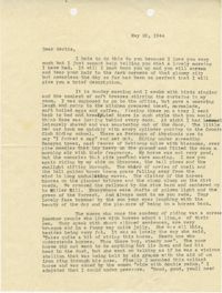Letter from Sidney Jennings Legendre, May 28, 1944
