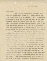 Letter from Sidney Jennings Legendre, November 1, 1942