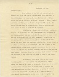 Letter from Sidney Jennings Legendre, November 14, 1942
