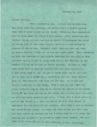 Letter from Sidney Jennings Legendre, October 12, 1942