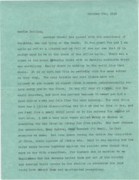 Letter from Sidney Jennings Legendre, October 26, 1942