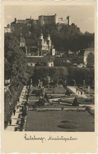 Mirabell Palace garden in Salzburg, Austria