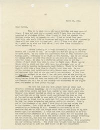 Letter from Sidney Jennings Legendre, March 25, 1944