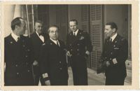 Mario Pansa and unidentified gentlemen in full dress uniform, Photograph 2