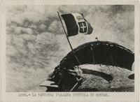 The flag of Fascist Italy flies over Gondar, Ethiopia
