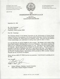 Letter from Dwight C. James to John Cummings, September 20, 1994