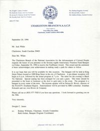 Letter from Dwight C. James to Jack White, September 20, 1994