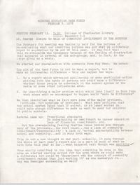 Minutes of the Trident Education Task Force, February 8, 1978