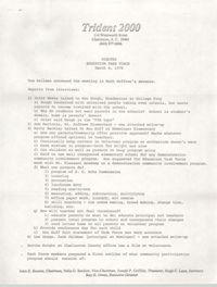 Minutes of the Trident Education Task Force, March 8, 1978