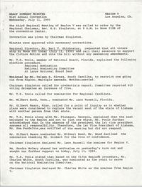 NAACP Summary Minutes for the 81st Annual Convention, July 11, 1990