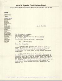 Letter from John J. Johnson to Brenda H. Cromwell, April 5, 1989