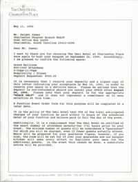Letter from John Orr to Dwight James, May 11, 1990