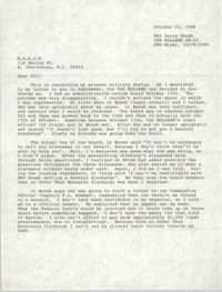 Letter from Larry Gough to the Charleston Branch of the NAACP, October 21, 1988