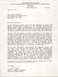 Letter from Dwight C. James to Edward Derwinski, June 15, 1990
