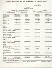 Membership Report, Russell Brown, NAACP, December 26, 1985