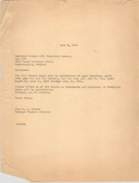 Letter from Marguerite D. Greene to American Income Life Insurance Company, June 8, 1968