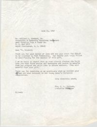 Letter from Christine O. Jackson to Willard W. Siebart, Jr., June 21, 1968