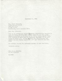 Letter from Christine O. Jackson, September 14, 1966